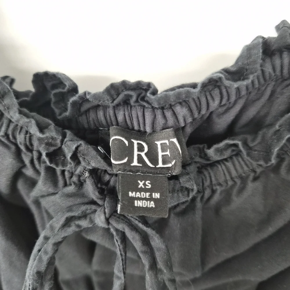 J. Crew Sevilla Cotton Tiered Summer Dress| Black, Whimsi Goth, Natural Fiber - Picture 5 of 7